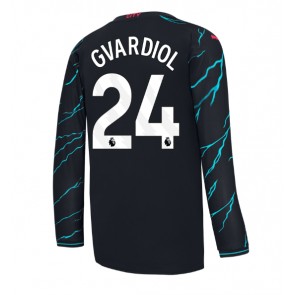 Manchester City Josko Gvardiol #24 Tredje trøje 2023-24 Lange ærmer